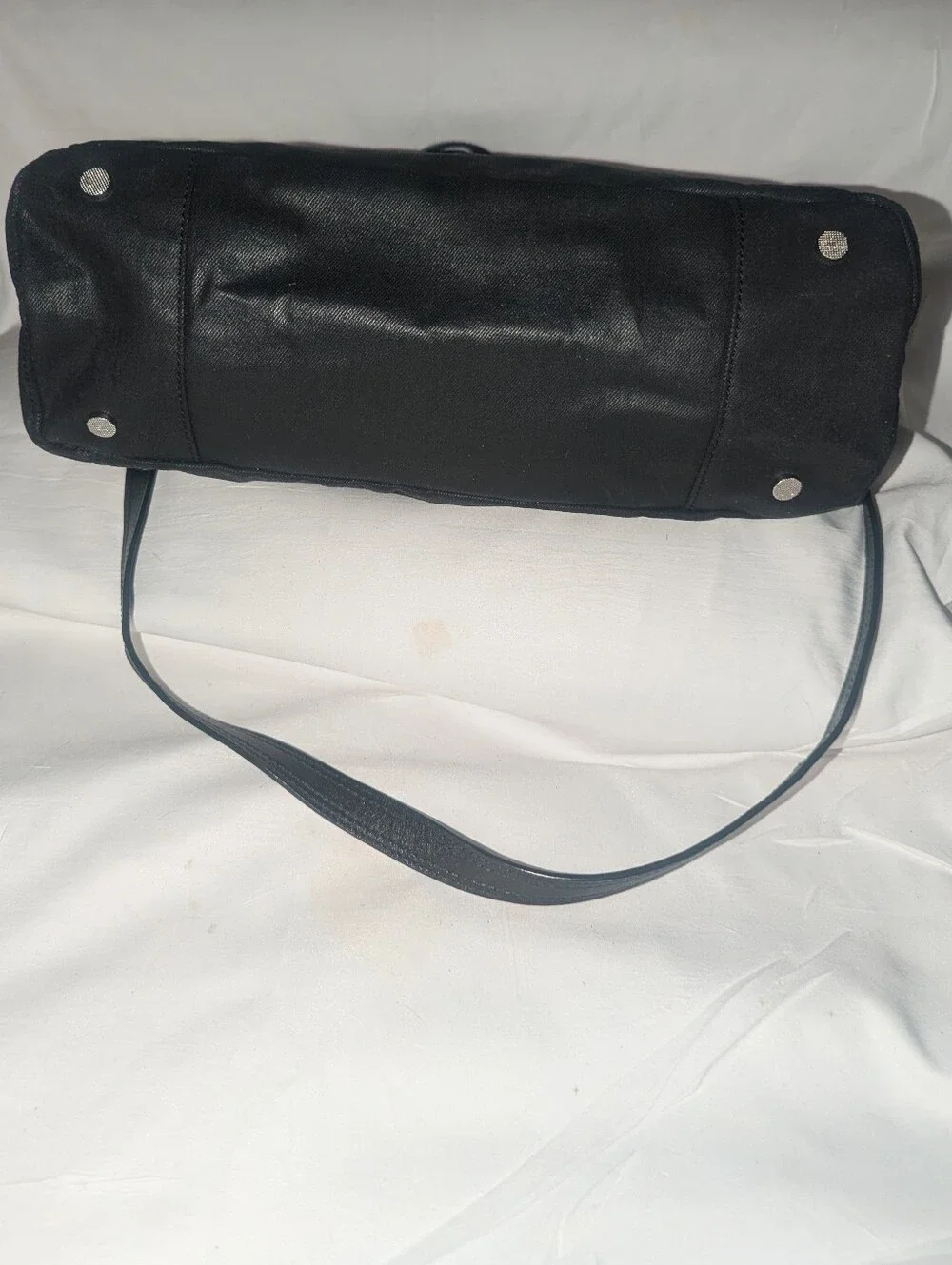 Diesel Le Zipper Le Tracy Tote Black Denim Leather Details